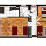 Courchevel - Residencia Glaciers - 3P 56m² 5/6p OUEST