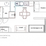 Meribel Mottaret - Residencia Ski Soleil - 2p4 26m² 5ème Asc Sud Loggia