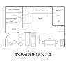 Meribel Mottaret - Residencia Asphodeles - 2PIE 4P 28M2 S/E 3 ETAGE