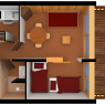 Courchevel - Residencia Hauts De Toviere B - ST cab 30m² 4p SUD