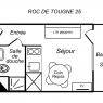 Meribel Mottaret - Residencia Roc De Tougne - STUDIO 2P 16M² SUD 1ET