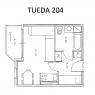 Meribel Mottaret - Residencia Tueda - STUDIO CABINE 25M² S/O 