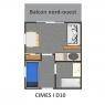 Meribel Mottaret - Residencia Oisans - STUDIO, 4P, 19m2,N/O, 4ET/*