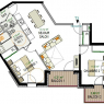 Courchevel - Residencia Glaciers - 3P 65m² 6p NORD-OUEST
