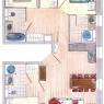 Les Arcs - Residencia Cime. Les Arcs 2.000 - Apartamento 4 piezas + cabina 8 a 10 personas 83 m² 