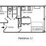 Meribel Mottaret - Residencia Plattieres - STUDIO CABINE 4P 25M² SUD 3ème ETA