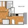 Meribel Mottaret - Residencia Cherferie - 2 PIE CAB 5 PERS S/O 4EME