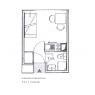 Les Menuires - Residencia Dorons - St2 13m² 6ème Asc Nord