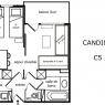 Meribel Mottaret - Residencia Alpages - STUDI.DIV.4P.27M2 BALC S 3ET/*