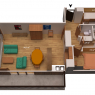 Courchevel - Residencia Glaciers - 3P 44m² 6p SUD-OUEST