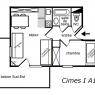 Meribel Mottaret - Residencia Oisans - 2 PIE 4/5P 29M² SUD/EST 1E ETA